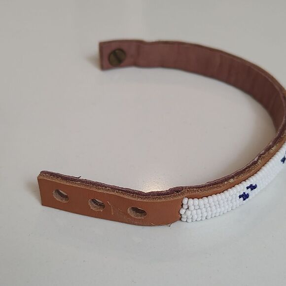 Handmade Beaded Snap Cuff Bracelet - Picture 4 of 7